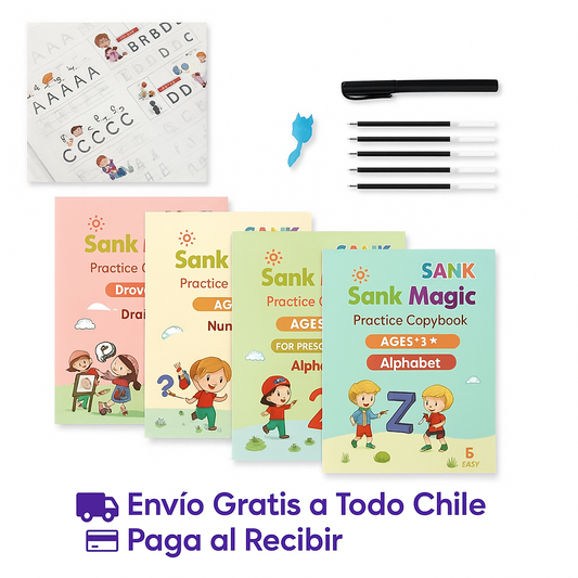 Set cuadernos magic caligrafia montessori + Envio gratis 📦✅