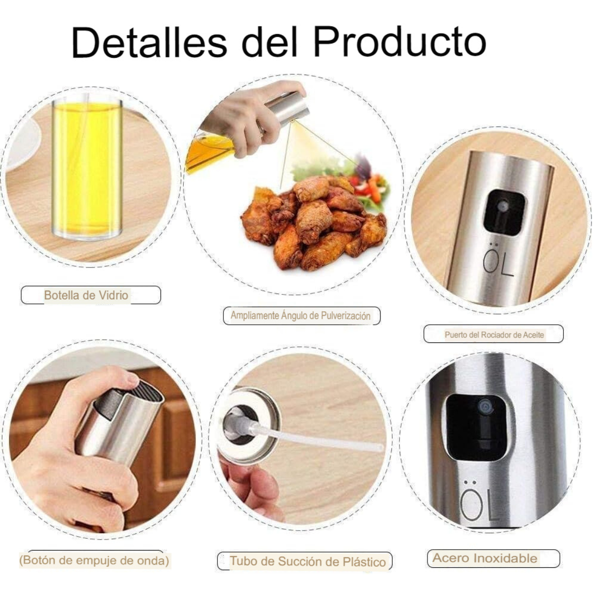 Dispensador de Aceite de Oliva y Vinagre 100ml ✅