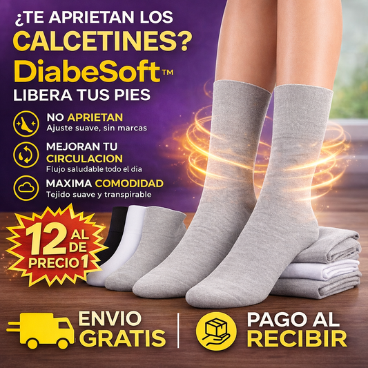 DiabeSoft™ Calcetines 12x1 – Sin presión, máxima comodidad