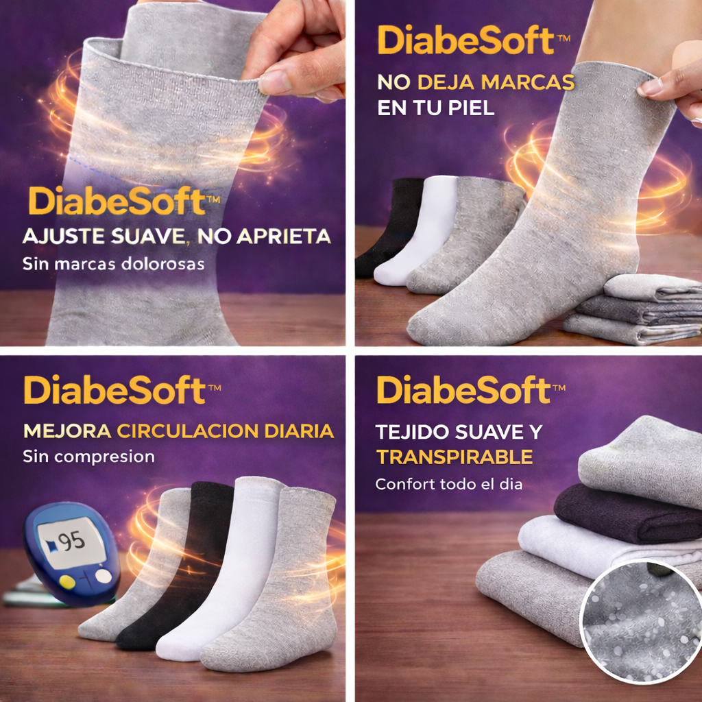 DiabeSoft™ Calcetines 12x1 – Sin presión, máxima comodidad