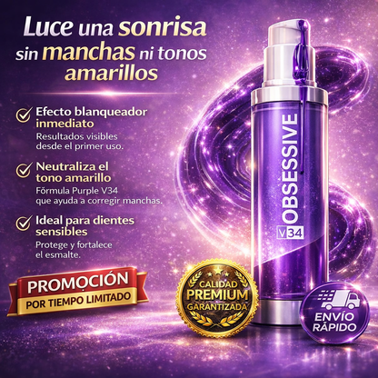 Pasta Dental Blanqueadora Obsessive® + Envio gratis 🚚✅