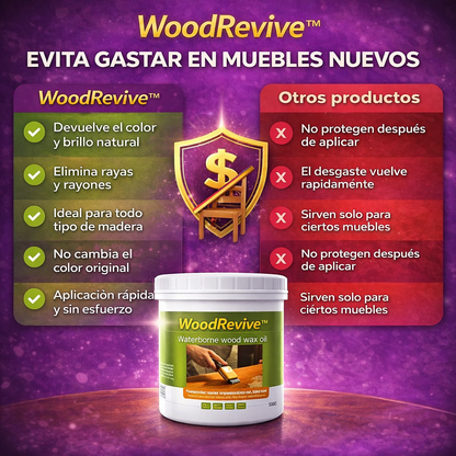 WoodRevive™ – Elimina rayas y devuelve el brillo a tu madera