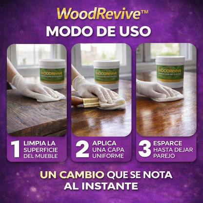 WoodRevive™ – Elimina rayas y devuelve el brillo a tu madera